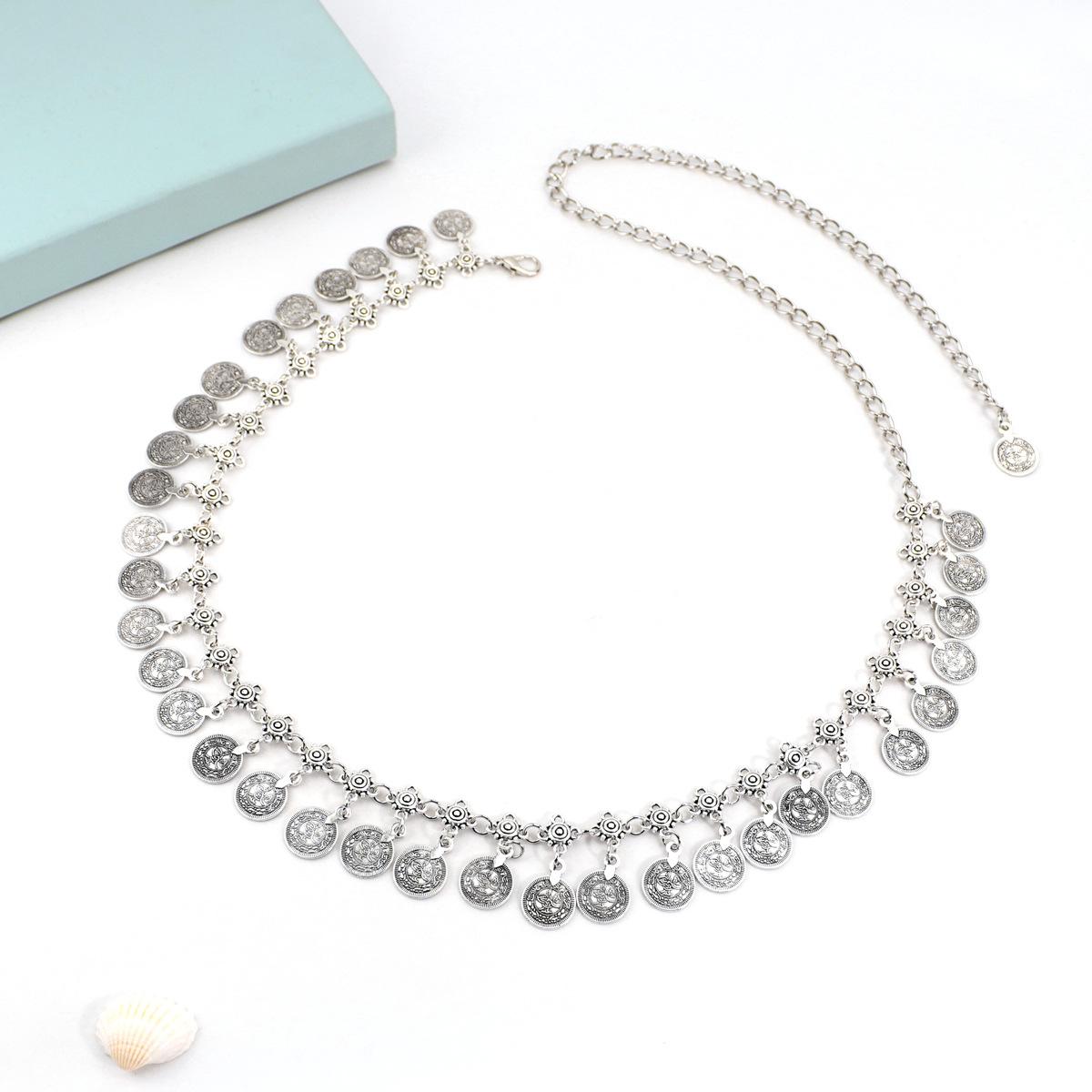 Vintage Ethnic Style Tassel Coin Waist Chain Women Decorative Belt for Dress Adjustable Jewelry Accessories срібний
Vintage Ethnic Style Tassel Coin Waist Chain Women Decorative Belt for Dress Adjustable Jewelry Accessories срібний