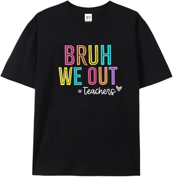 Bruh We Out Teachers Shirt Women Last Day of School Tee Shirt Schools Out for Summer Tshirt Black 5XL різнокольоровий
Bruh We Out Teachers Shirt Women Last Day of School Tee Shirt Schools Out for Summer Tshirt Black 5XL різнокольоровий