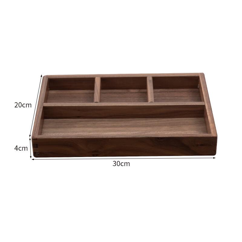 ZISIZ Black Walnut Wood Divided Tray
ZISIZ Black Walnut Wood Divided Tray