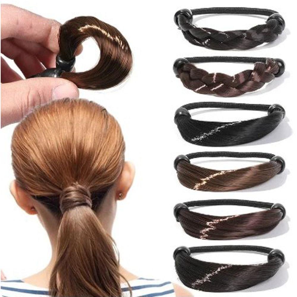 2pcs Elegant Hair Strands Elastics Hair Ties Scrunchies Ponytail Wrap Holders Women Dark Brown-Straight
2pcs Elegant Hair Strands Elastics Hair Ties Scrunchies Ponytail Wrap Holders Women Dark Brown-Straight