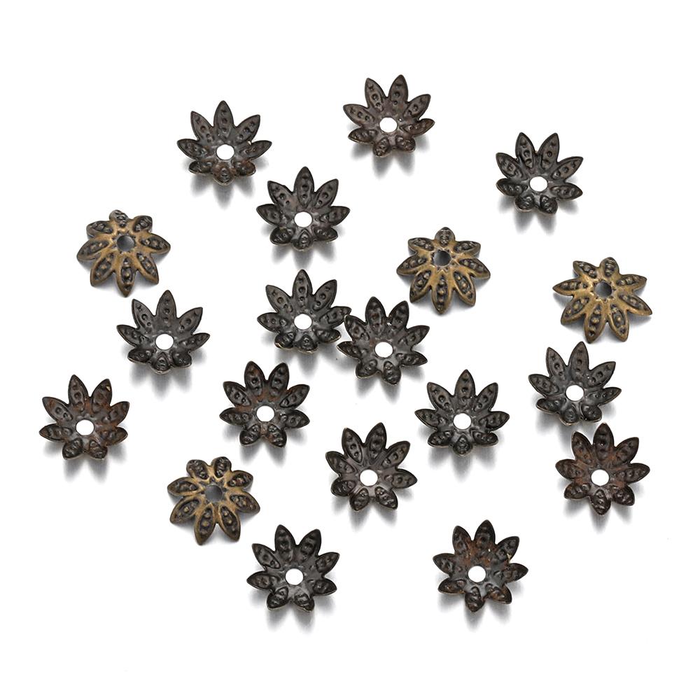 200pcs 8-10mm Gold Flower Beads Caps Metal Filigree Lotus Petal Spacer Cap for DIY Jewelry Making Findings Accessories Wholesale 8mm антична бронзова кольору
200pcs 8-10mm Gold Flower Beads Caps Metal Filigree Lotus Petal Spacer Cap for DIY Jewelry Making Findings Accessories Wholesale 8mm антична бронзова кольору