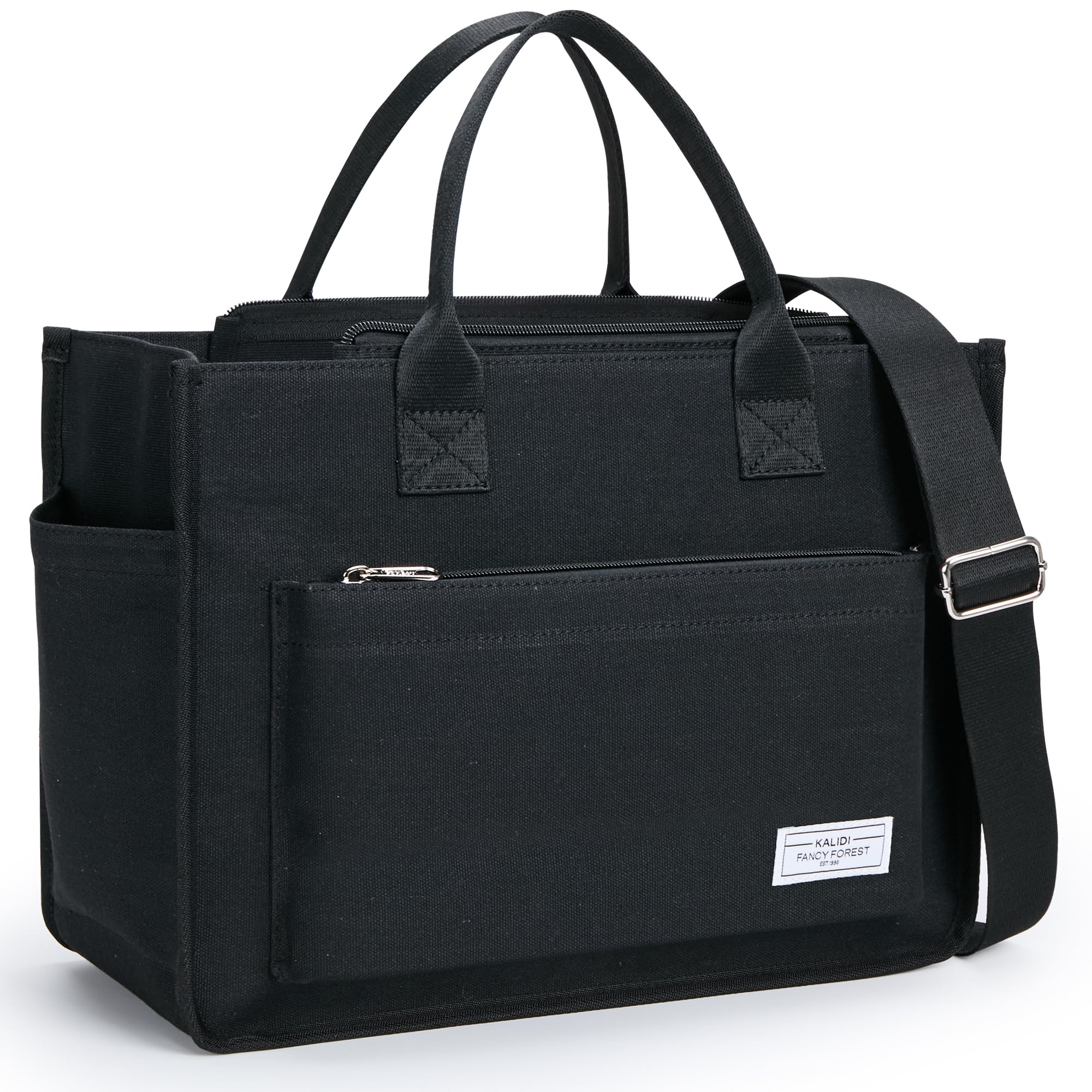 KALIDI FANCY FOREST Tote Bag, Shoulder Bag, 6 Pockets, 3-Way Use, Detachable Shoulder Strap, Large Capacity, Freestanding Canvas Tote Bag, Perfect
KALIDI FANCY FOREST Tote Bag, Shoulder Bag, 6 Pockets, 3-Way Use, Detachable Shoulder Strap, Large Capacity, Freestanding Canvas Tote Bag, Perfect