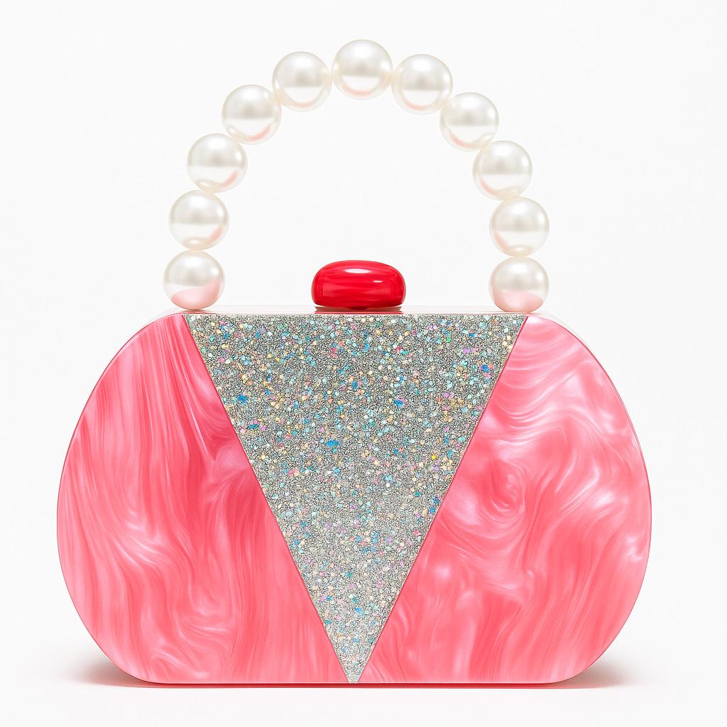 2026 New Patchwork Sequin Acrylic Evening Bag Pearl Handle Design Wedding Party Crossbody Shoulder Bag for Women Wholesale L16xW4.5xH11cm
2026 New Patchwork Sequin Acrylic Evening Bag Pearl Handle Design Wedding Party Crossbody Shoulder Bag for Women Wholesale L16xW4.5xH11cm