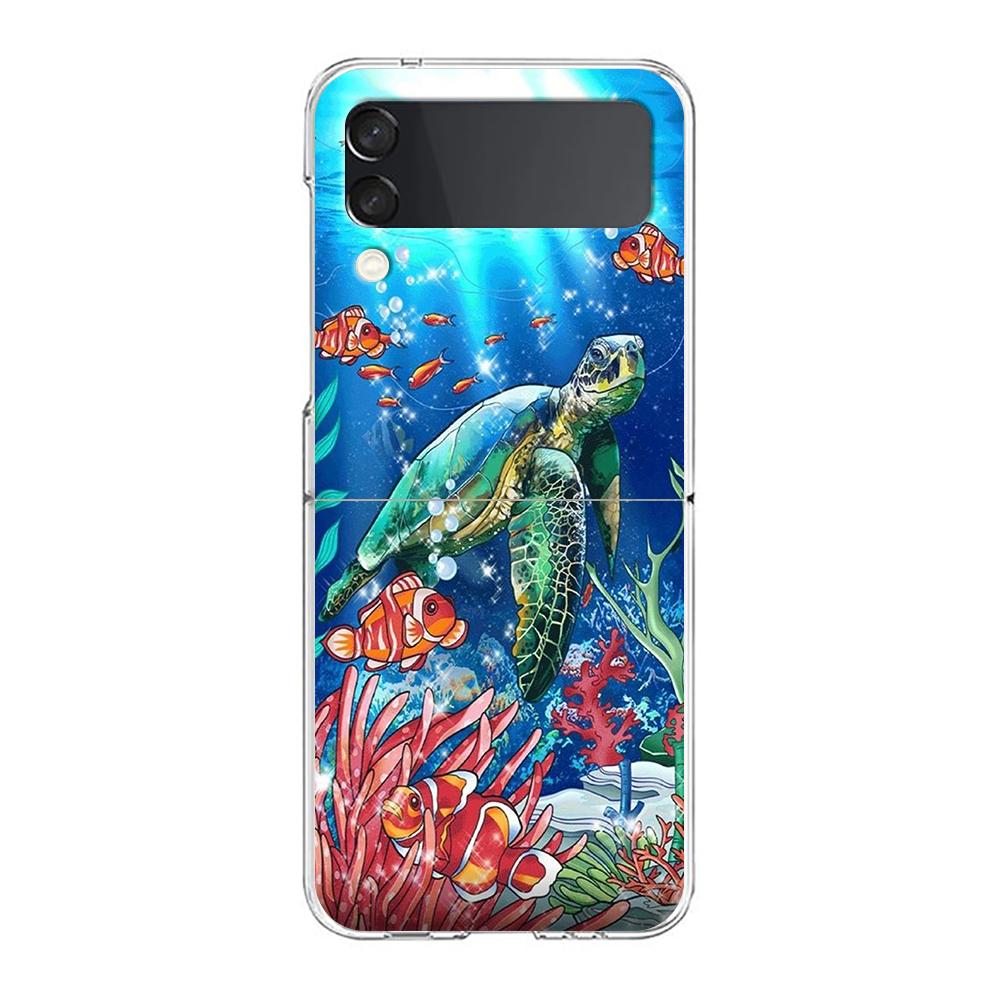 Phone Case For Samsung Galaxy Z Flip 3 4 5 Hard Folding Clear PC lovely Cartoon sea turtle ocean blue For Samsung Z Flip 6 Cover Samsung Z Flip 6
Phone Case For Samsung Galaxy Z Flip 3 4 5 Hard Folding Clear PC lovely Cartoon sea turtle ocean blue For Samsung Z Flip 6 Cover Samsung Z Flip 6
