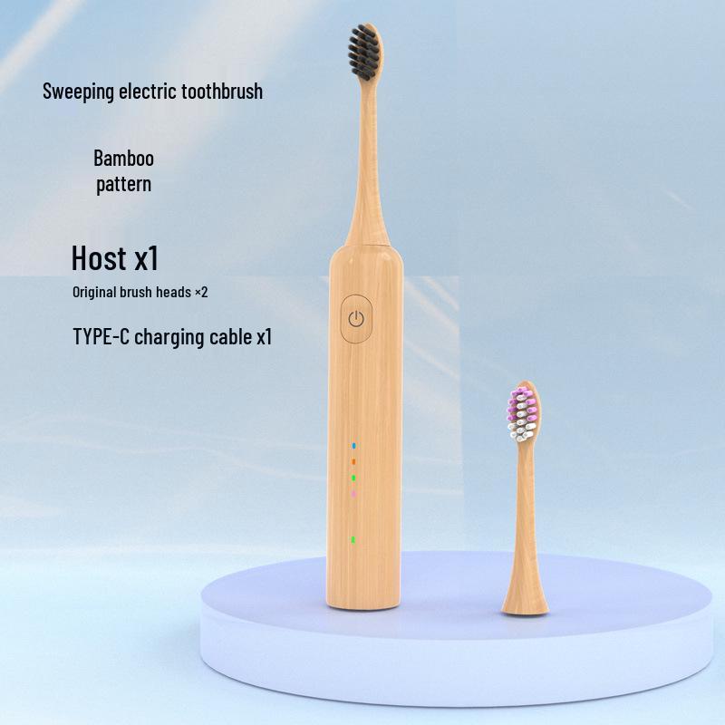Eco-friendly Smart Electric Toothbrush: Type-C Rechargeable, Bamboo Charcoal Soft Bristles, Ideal Holiday Gift.
Eco-friendly Smart Electric Toothbrush: Type-C Rechargeable, Bamboo Charcoal Soft Bristles, Ideal Holiday Gift.
