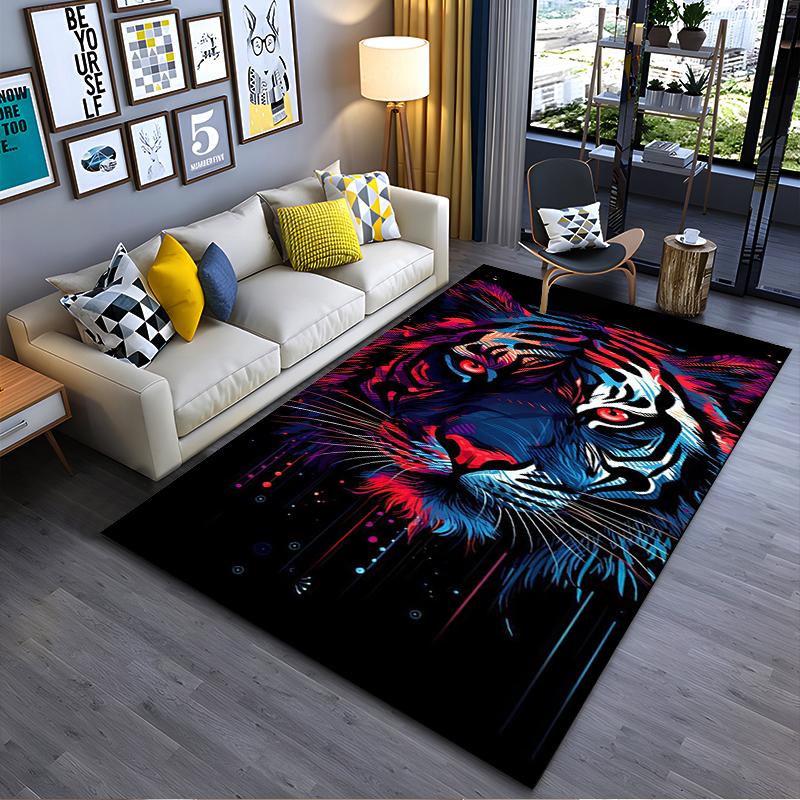 Colorful Neon Tiger Design Carpet with Abstract Artistic Pattern Style Suitable for use as an anti-slip for living room bedroom sofas 40x60cm( 15x23in )
Colorful Neon Tiger Design Carpet with Abstract Artistic Pattern Style Suitable for use as an anti-slip for living room bedroom sofas 40x60cm( 15x23in )