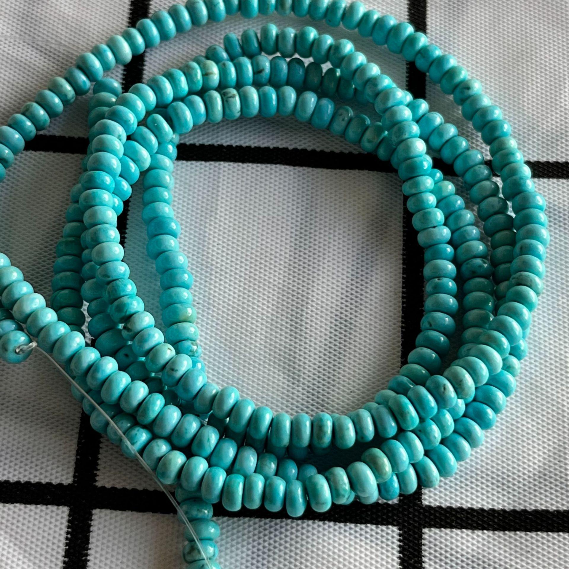 Elegant Porcelain Bodhi Beads with Chain: Natural Magnesite Turquoise, Old Style, Semi-finished Long Chain, Beautiful Quality 2*4 mm
Elegant Porcelain Bodhi Beads with Chain: Natural Magnesite Turquoise, Old Style, Semi-finished Long Chain, Beautiful Quality 2*4 mm