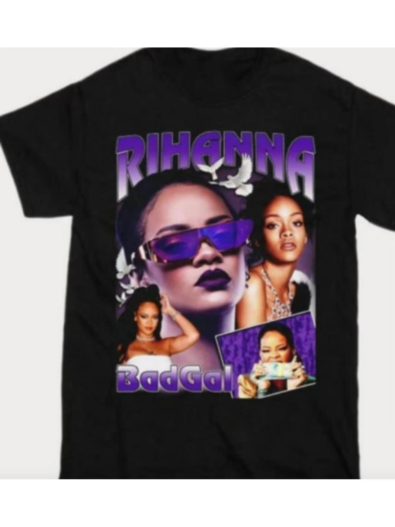Rihannastyle graphic Tshirt retro bohemian style pure cotton casual shirt for couples spring and summer Women Unisext shirt S
Rihannastyle graphic Tshirt retro bohemian style pure cotton casual shirt for couples spring and summer Women Unisext shirt S