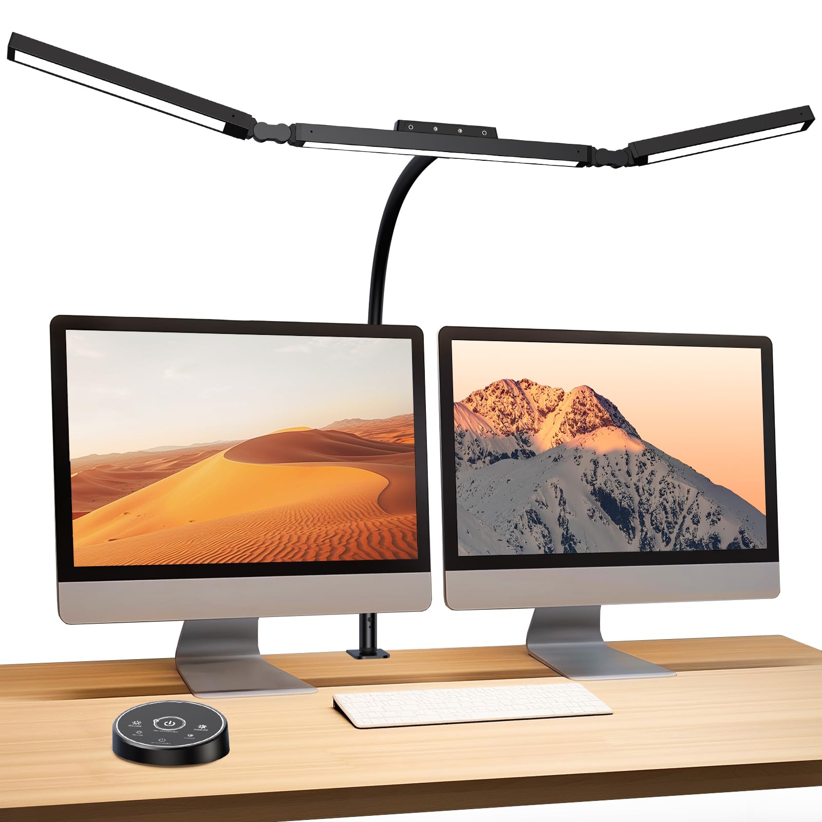 BeaNet Desk Light LED Width 98cm Remote 3 Light Sources Max Environmental Auxiliary Independent Clamp Desk Lamp Adjustment 4 Level Dimming Color Wide
BeaNet Desk Light LED Width 98cm Remote 3 Light Sources Max Environmental Auxiliary Independent Clamp Desk Lamp Adjustment 4 Level Dimming Color Wide