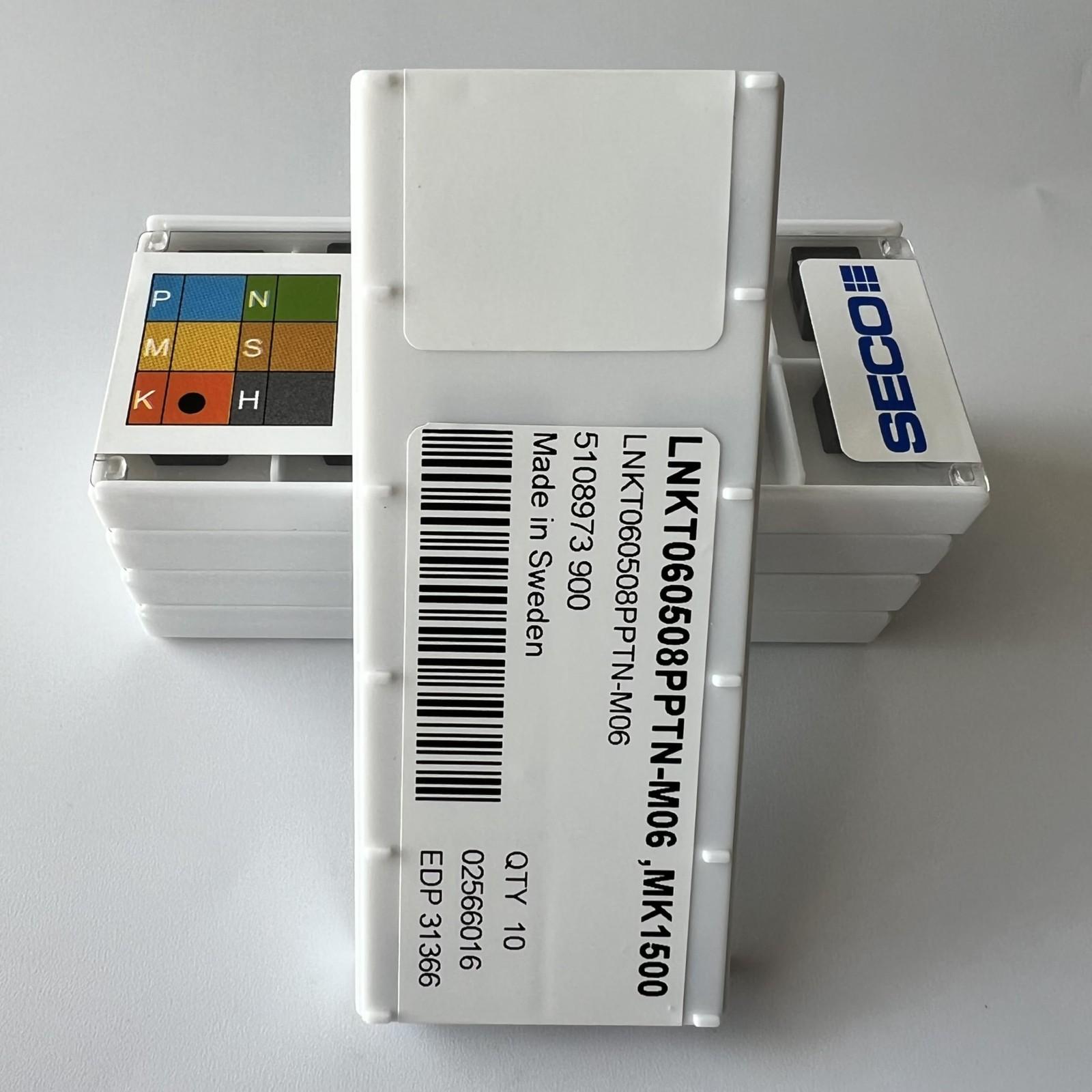 SECO / LNKT060508PPTN-M06,MK1500 / Original genuine CNC alloy blade 10 Pcs
SECO / LNKT060508PPTN-M06,MK1500 / Original genuine CNC alloy blade 10 Pcs