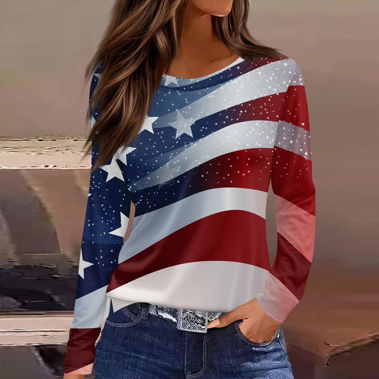 Women s Fashion Slit Hem Independence Day Printed Round Neck Long Sleeve Top XXL винний
Women s Fashion Slit Hem Independence Day Printed Round Neck Long Sleeve Top XXL винний