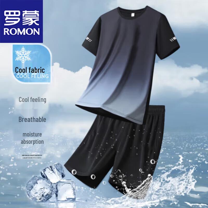 ROMON Men s Ice-Feel T-shirt & Shorts Set 4XL
ROMON Men s Ice-Feel T-shirt & Shorts Set 4XL