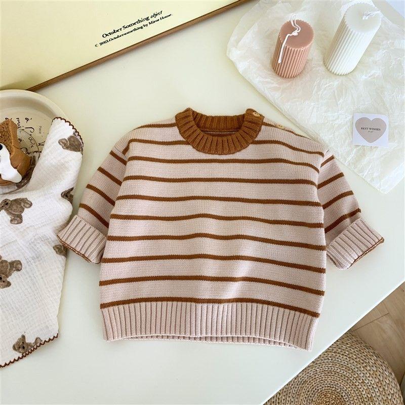 Boys Autumn Outfit, Super Cute Baby Clothes, Korean-Style Autumn and Winter Thickened Fleece Baby Romper with Suspenders Brown Striped Top 80((Recommendation 9-10kg))
Boys Autumn Outfit, Super Cute Baby Clothes, Korean-Style Autumn and Winter Thickened Fleece Baby Romper with Suspenders Brown Striped Top 80((Recommendation 9-10kg))