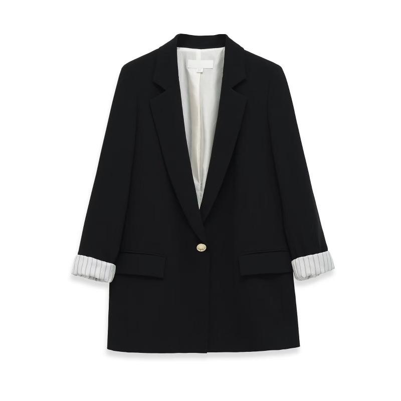 2026 Spring European & American Style Lapel Shoulder Suit Jacket Large чорний
2026 Spring European & American Style Lapel Shoulder Suit Jacket Large чорний