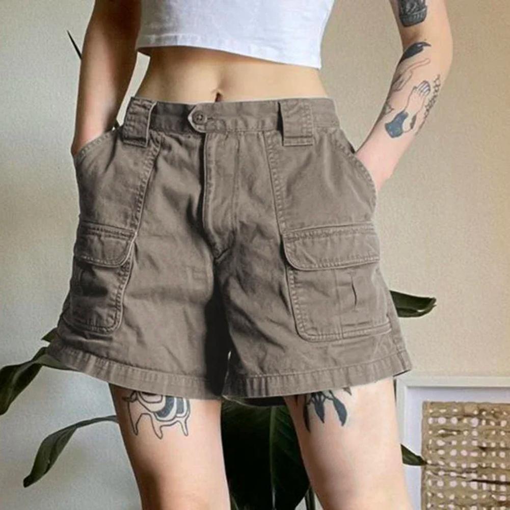 Summer Women Vintage Elastic Cargo Shorts Casual Solid Short Overalls Pants with Pockets for Streetwear XS сірий
Summer Women Vintage Elastic Cargo Shorts Casual Solid Short Overalls Pants with Pockets for Streetwear XS сірий