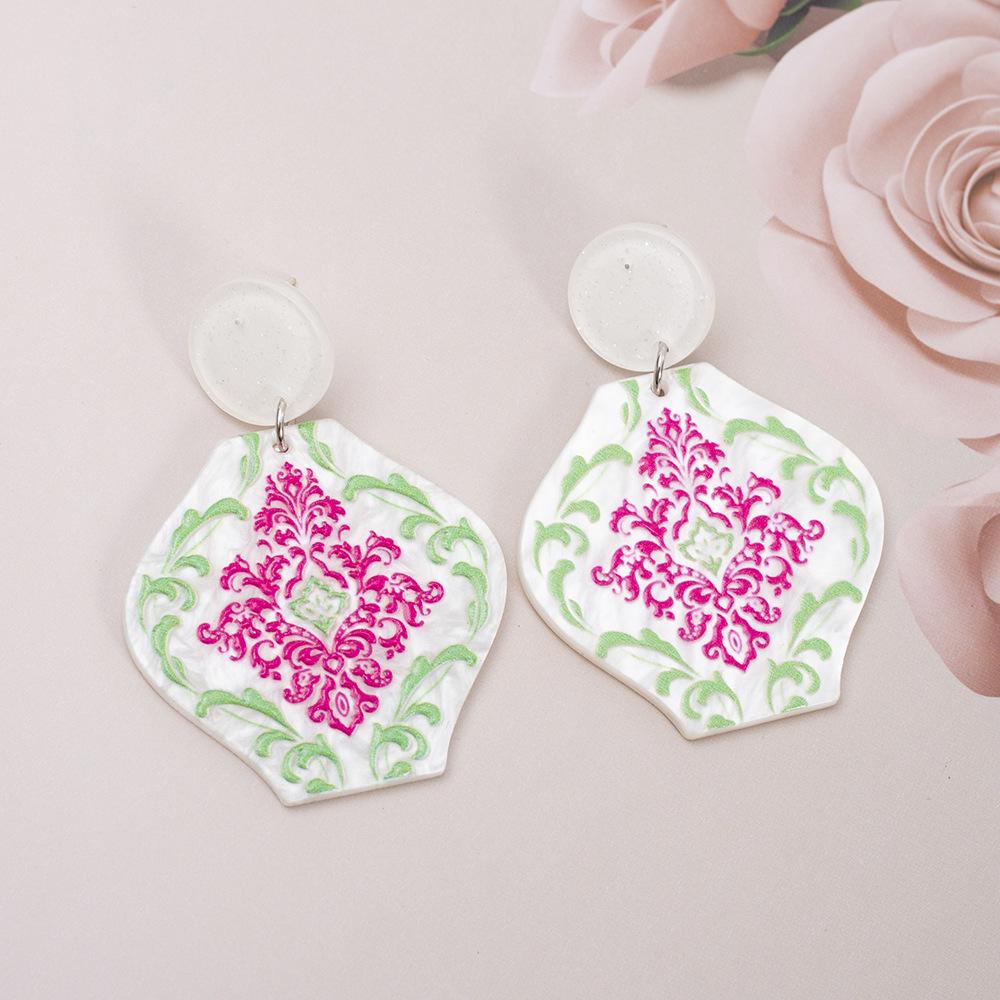 Ethnic Green & Purple 3D Acrylic Vase Earrings with Blue & White Porcelain Pattern разноцветный
Ethnic Green & Purple 3D Acrylic Vase Earrings with Blue & White Porcelain Pattern разноцветный