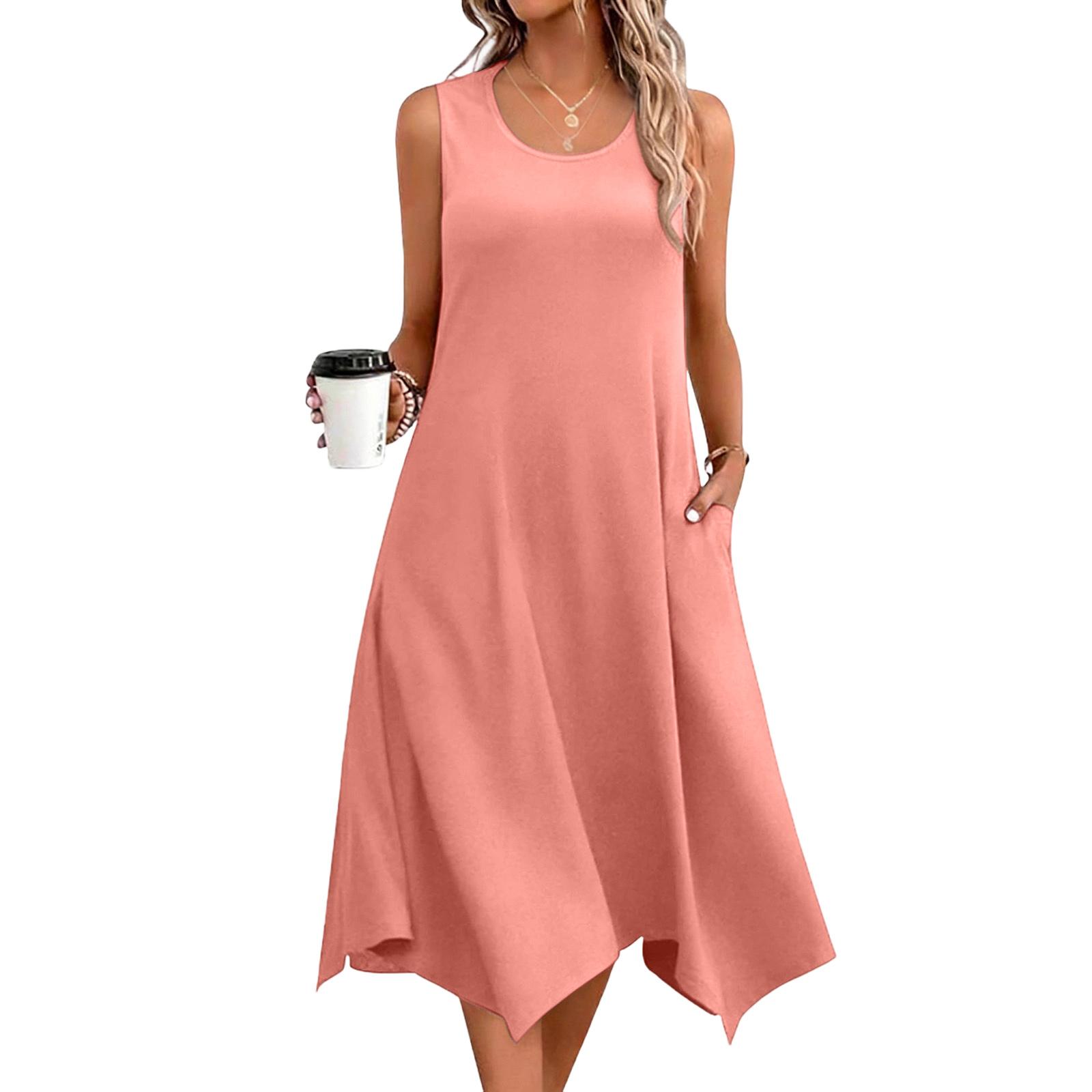 Women s Casual Dress For Summer Tank Dress Loose Beach Dress With Pockets Flare Midi Sundress XL кавун червоний колір
Women s Casual Dress For Summer Tank Dress Loose Beach Dress With Pockets Flare Midi Sundress XL кавун червоний колір