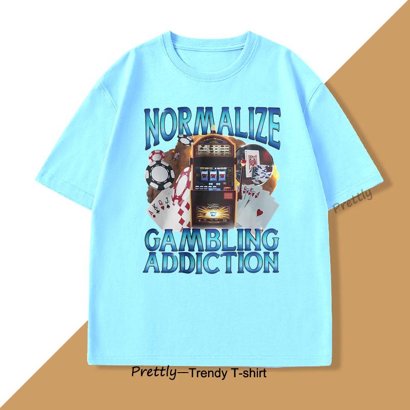 Gambling Addiction T Shirts Men Dark Humor Tshirt Casual Cotton Short Sleeve Gambler Tshirt Funny Oversized Streeetwear Tees 4XL
Gambling Addiction T Shirts Men Dark Humor Tshirt Casual Cotton Short Sleeve Gambler Tshirt Funny Oversized Streeetwear Tees 4XL