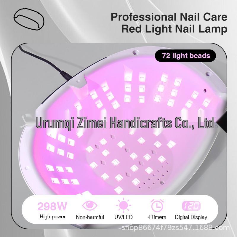 Nail Art Quick-Dry LED Gel Polish Curing Lamp - Red Light, No Darkening, Dual-Hand Use
Nail Art Quick-Dry LED Gel Polish Curing Lamp - Red Light, No Darkening, Dual-Hand Use