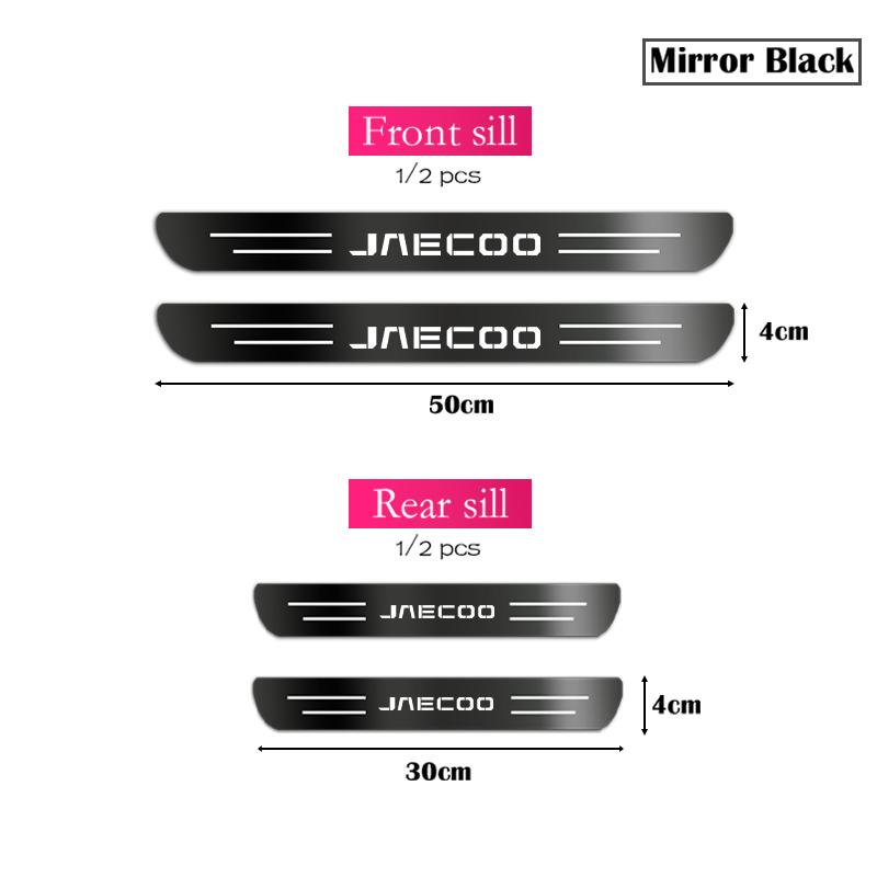 4 шт. Автомобильная нержавеющая накладка на порог двери 3D Металлическая матовая черная наклейка на порог для Jaecoo J6 J7 J8 PHEV Mirror Black
4 шт. Автомобильная нержавеющая накладка на порог двери 3D Металлическая матовая черная наклейка на порог для Jaecoo J6 J7 J8 PHEV Mirror Black