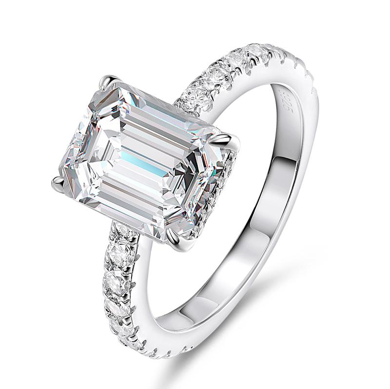 Smyoue 4.65cttw Radiant Cut All Moissanite Rings for Women Flawless D Color Sparkling Full Diamond Wedding Band Silver 9&all moissanite stone
Smyoue 4.65cttw Radiant Cut All Moissanite Rings for Women Flawless D Color Sparkling Full Diamond Wedding Band Silver 9&all moissanite stone