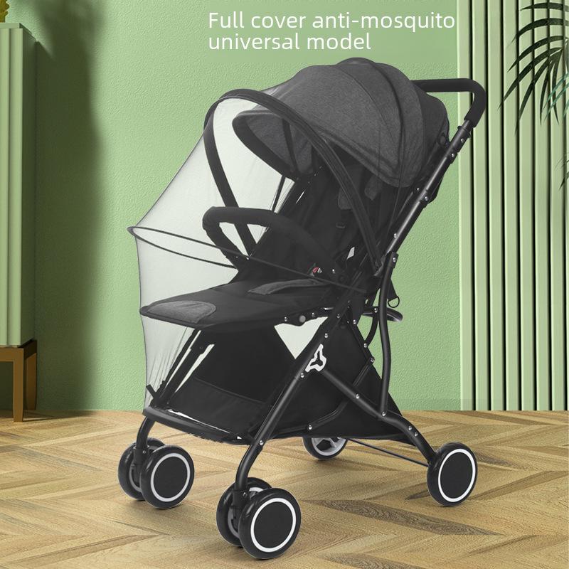 Universal Full-Coverage Baby Stroller Mosquito Net for High Landscape Trolleys, Anti-Mosquito Umbrella Car Net for Summer
Universal Full-Coverage Baby Stroller Mosquito Net for High Landscape Trolleys, Anti-Mosquito Umbrella Car Net for Summer