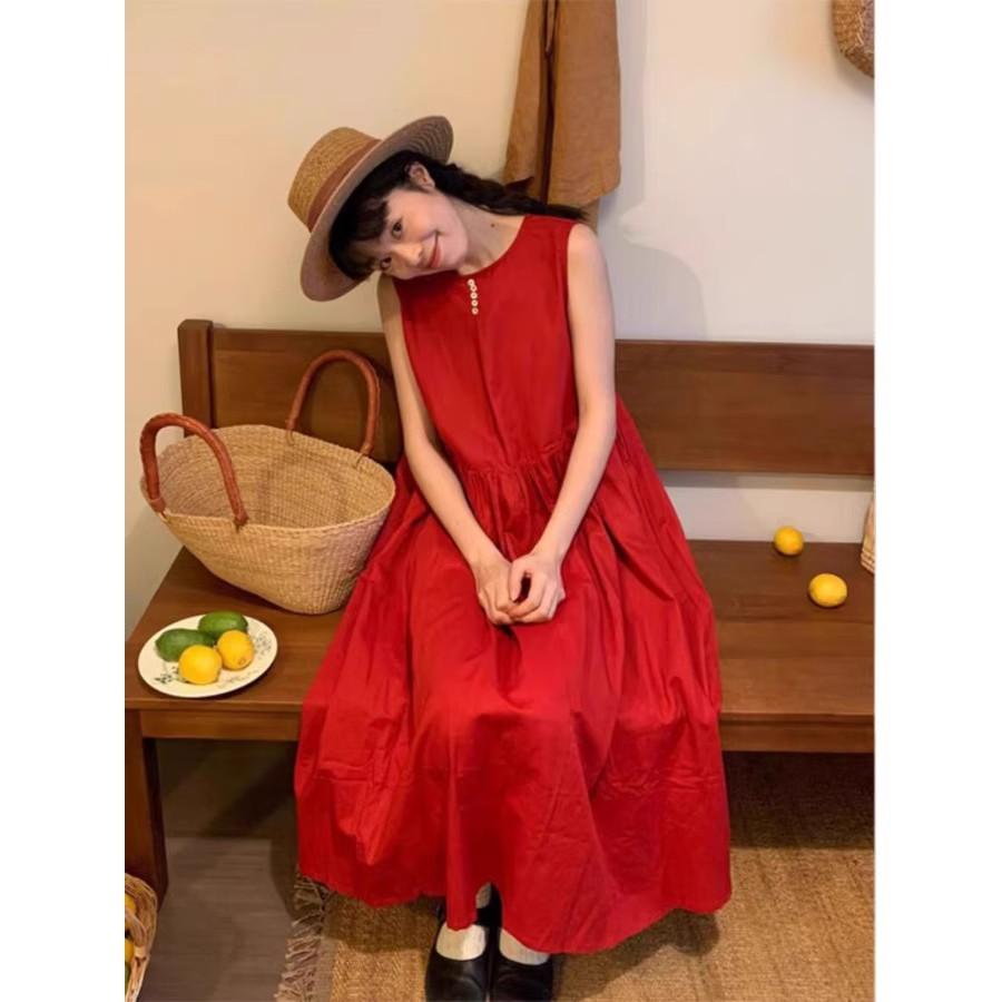 Super age-reducing red white dress women s summer retro literary loose sleeveless thin vest long dress XXL червоний
Super age-reducing red white dress women s summer retro literary loose sleeveless thin vest long dress XXL червоний
