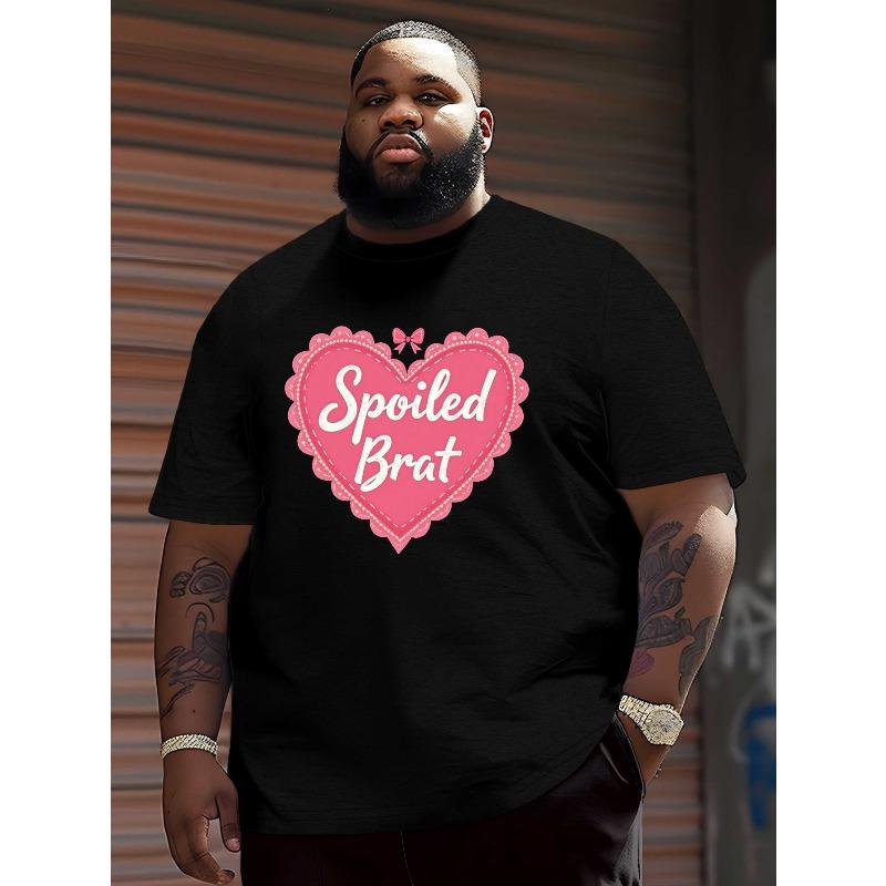 European Size Spoiled Brat Pink Heart Bow Crinkle Plus Size Men S T-Shirt 4XL чорний
European Size Spoiled Brat Pink Heart Bow Crinkle Plus Size Men S T-Shirt 4XL чорний