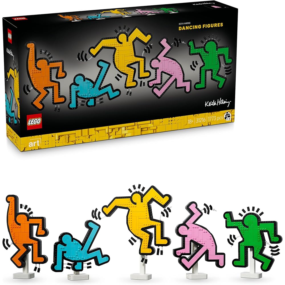 LEGO Art Keith Haring Dancing Figure Toy Building Blocks for Home Decor 31216
LEGO Art Keith Haring Dancing Figure Toy Building Blocks for Home Decor 31216