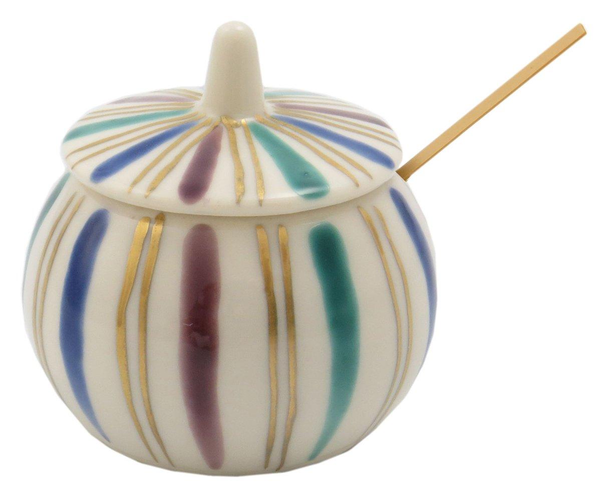 salt Kyoto-yaki, Kiyomizu-yaki, hand-painted container, Koma-suji pattern, TG-003D
salt Kyoto-yaki, Kiyomizu-yaki, hand-painted container, Koma-suji pattern, TG-003D