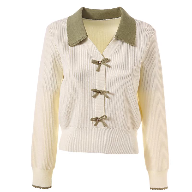 Betu Women s Autumn Color-block Lapel Knit Sweater L
Betu Women s Autumn Color-block Lapel Knit Sweater L