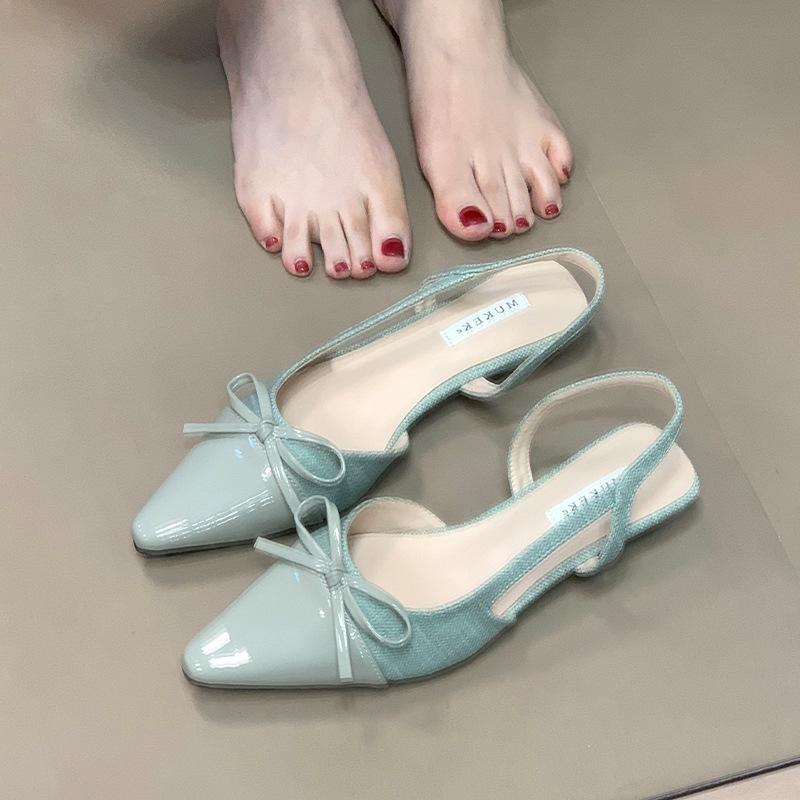 Gentle temperament shallow mouth single shoes 2025 summer new bow French back empty splicing bag head sandals with skirt 39 зелёный
Gentle temperament shallow mouth single shoes 2025 summer new bow French back empty splicing bag head sandals with skirt 39 зелёный