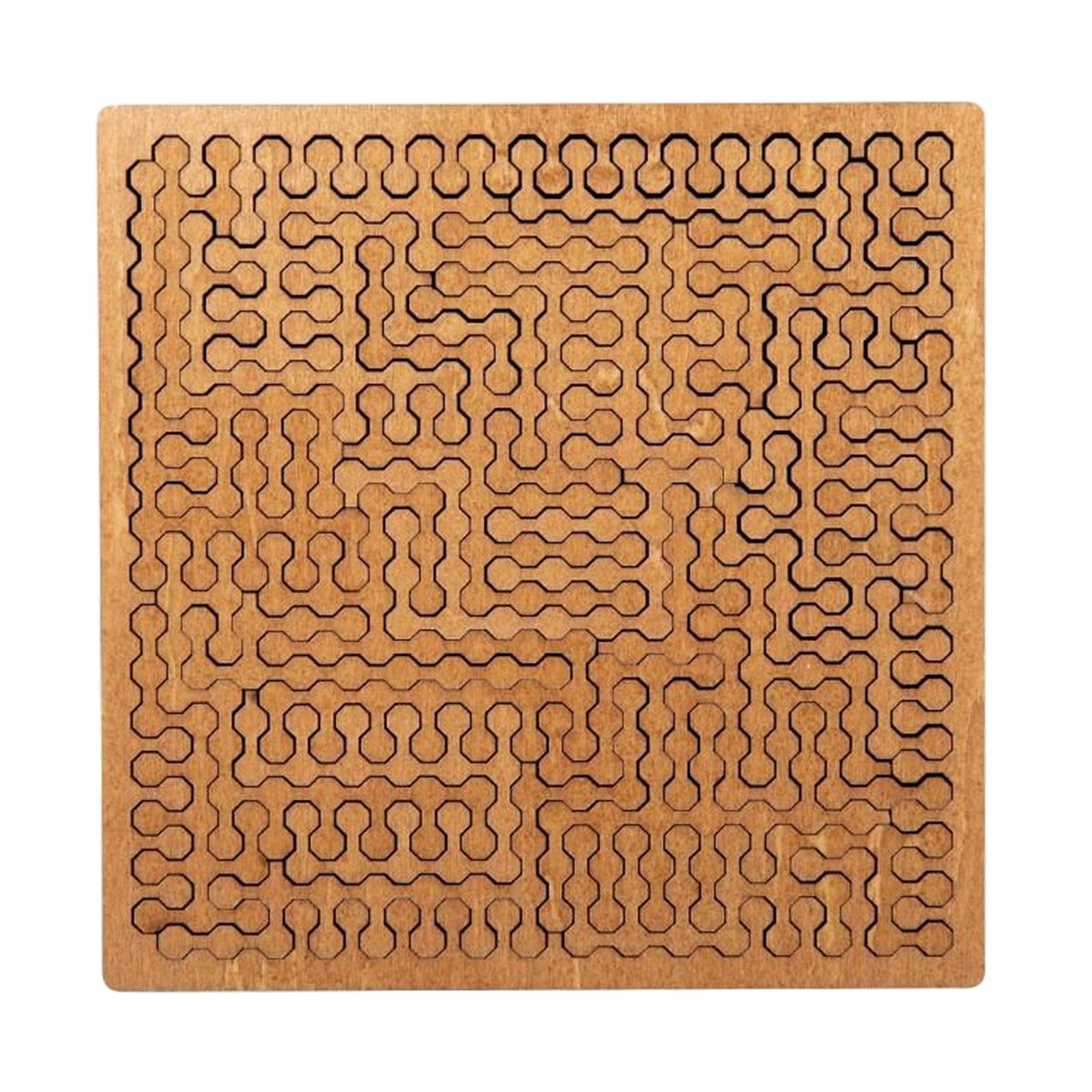Wooden Maze Puzzle Board Brain Teaser Logic Game Educational Toy for Adults and Children Enhances Problem Solving and Geometric Thinking Skills One Size
Wooden Maze Puzzle Board Brain Teaser Logic Game Educational Toy for Adults and Children Enhances Problem Solving and Geometric Thinking Skills One Size