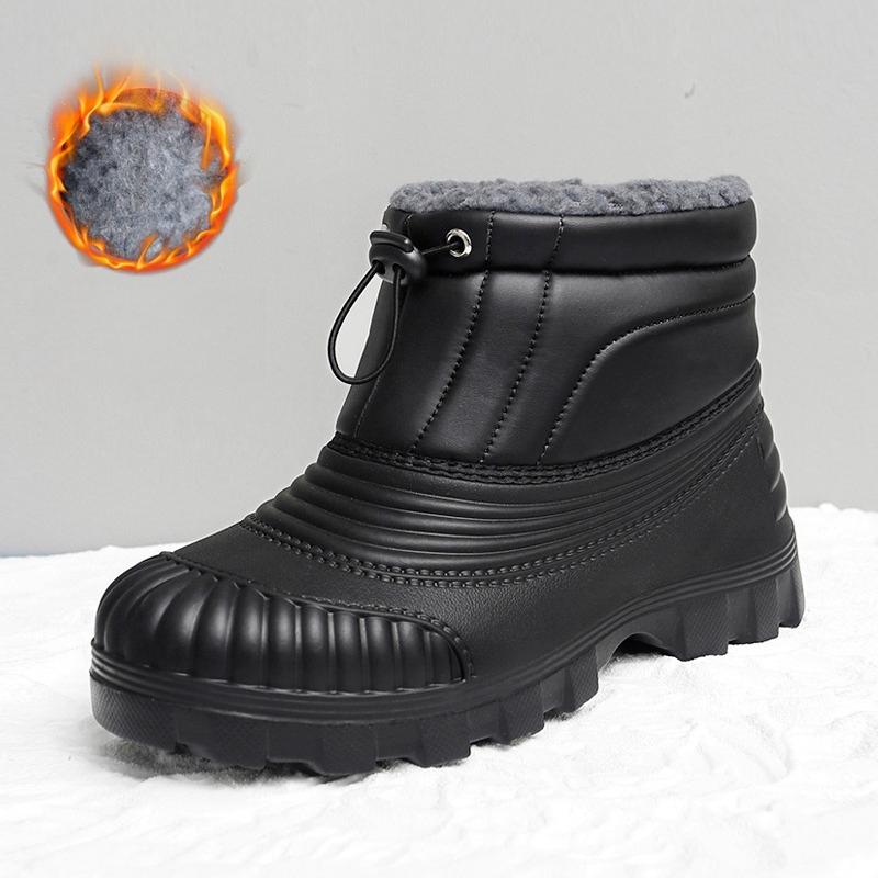 New Model Winter Waterproof Thick-soled Snow Boots Cold-resistant Outdoor Warm Boots Couple s Plush Shoe Large Size Men Shoes 45 чорний
New Model Winter Waterproof Thick-soled Snow Boots Cold-resistant Outdoor Warm Boots Couple s Plush Shoe Large Size Men Shoes 45 чорний