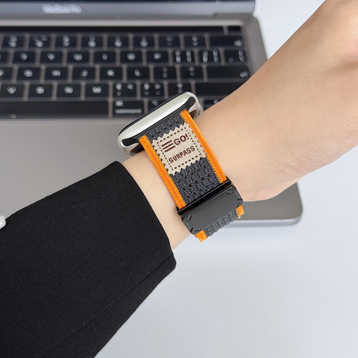 Replacement Strap for Apple Watch Series 10 9 8 7 SE 6 5 4 3 2 1 42mm 41mm 40mm 38mm Magnetic Buckle Knitted Watch Band Grey/Orange
Replacement Strap for Apple Watch Series 10 9 8 7 SE 6 5 4 3 2 1 42mm 41mm 40mm 38mm Magnetic Buckle Knitted Watch Band Grey/Orange