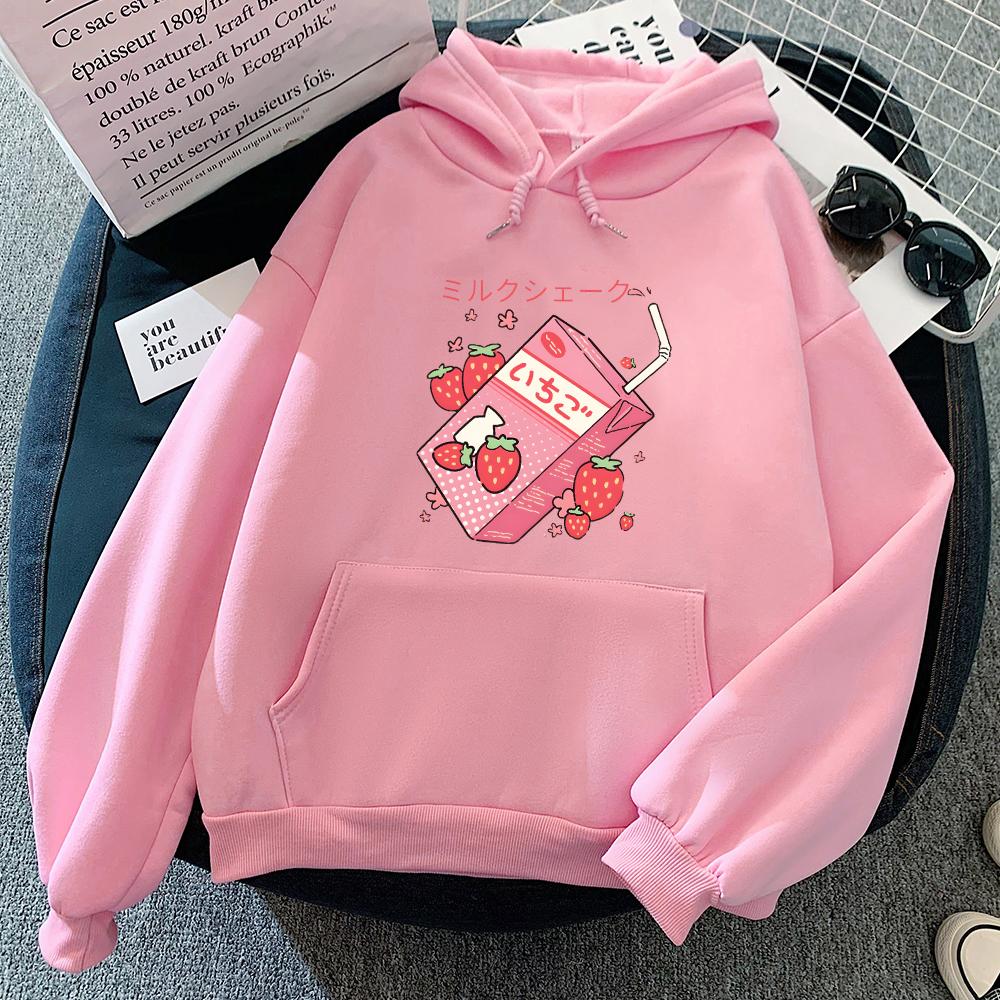Толстовка с капюшоном Strawberry Milk для женщин/мужчин Эстетическая одежда Harajuku Осень-зима Kawaii Графические толстовки для девочек Милые принтованные толстовки
Толстовка с капюшоном Strawberry Milk для женщин/мужчин Эстетическая одежда Harajuku Осень-зима Kawaii Графические толстовки для девочек Милые принтованные толстовки