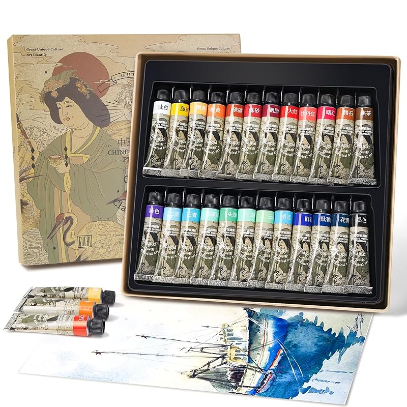Paul Rubens transparent watercolor paint 24 color set watercolor painting Japanese painting ink painting paint tube paints 6ml New admission
Paul Rubens transparent watercolor paint 24 color set watercolor painting Japanese painting ink painting paint tube paints 6ml New admission