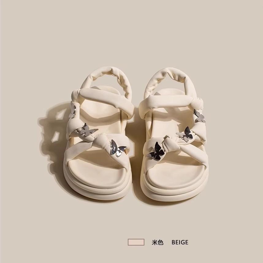 thick-soled white sandals female 2025 summer new stepping on shit feeling word belt Roman shoes fairy wind pregnant women beach shoes 40 чорний
thick-soled white sandals female 2025 summer new stepping on shit feeling word belt Roman shoes fairy wind pregnant women beach shoes 40 чорний