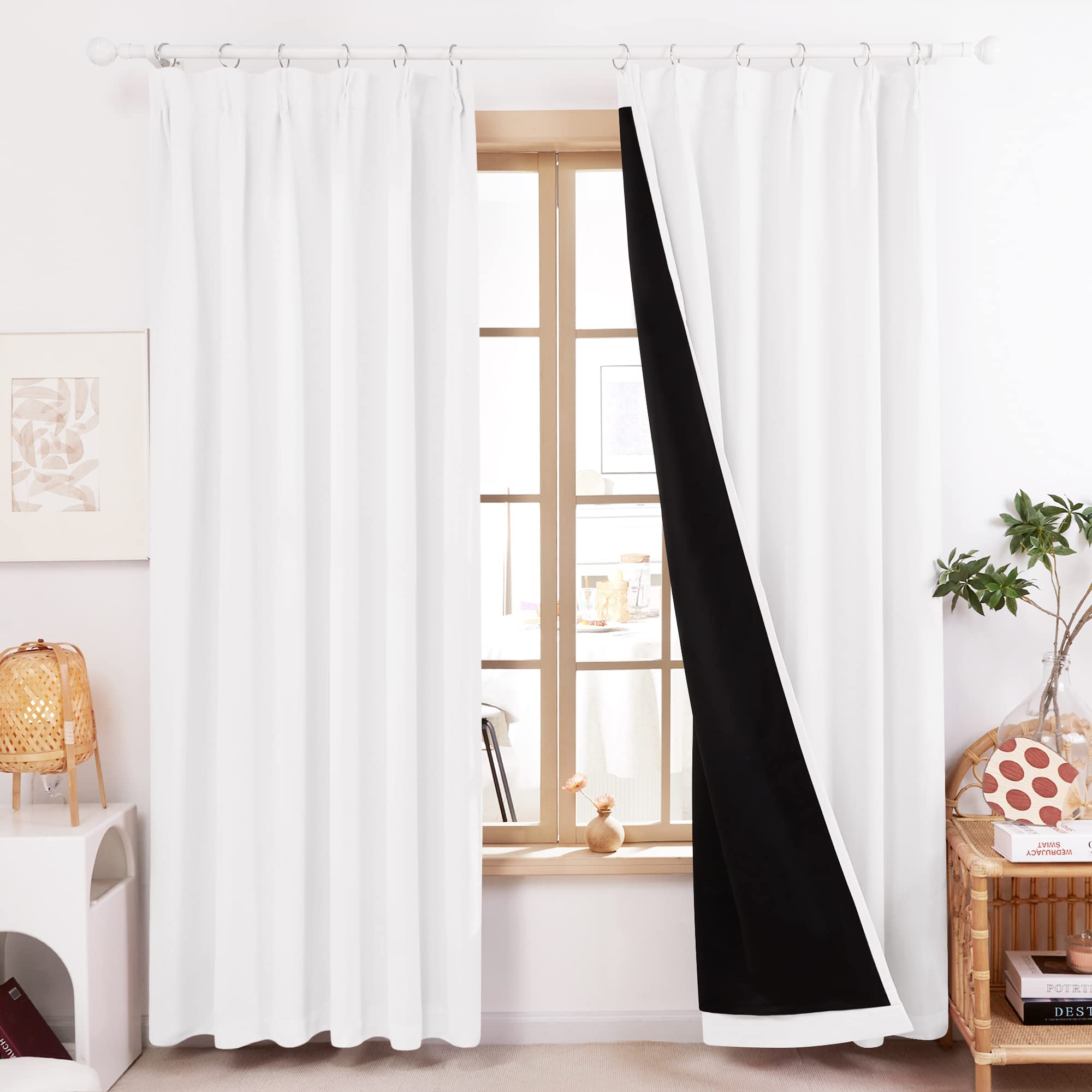 Deconovo 1 класс Блэкаут 100 см шириной x 110 см с эффектом памяти формы Полный блэкаут для маленького эркера УФ Тепловая энергия День и ночь Набор из 2 штор, Длинные, белый
Deconovo 1 класс Блэкаут 100 см шириной x 110 см с эффектом памяти формы Полный блэкаут для маленького эркера УФ Тепловая энергия День и ночь Набор из 2 штор, Длинные, белый