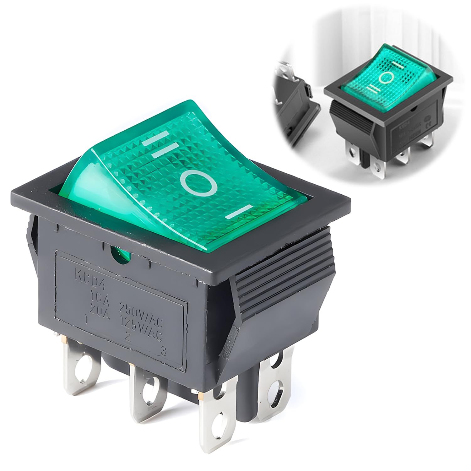 Push Button Switch Power Switch 4 Pin 2 Stages AC 30A Electric Welding Machine Power Supply Suitable for Large Current Power Switch with Green Set of
Push Button Switch Power Switch 4 Pin 2 Stages AC 30A Electric Welding Machine Power Supply Suitable for Large Current Power Switch with Green Set of