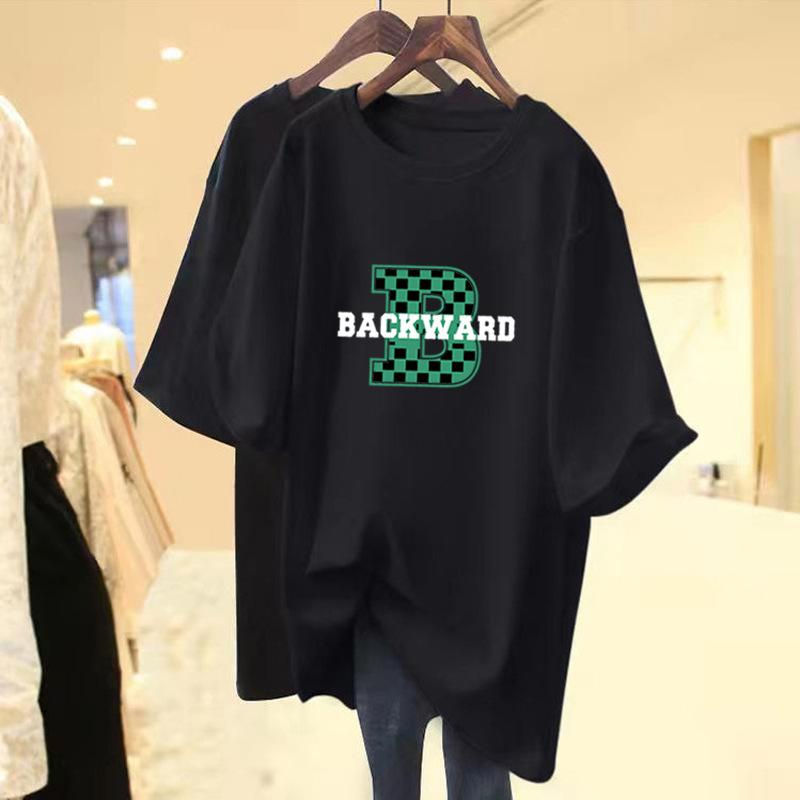 Butt cover large size printed short-sleeved t-shirt women s summer 2025 new large version medium and long loose half-sleeved pure cotton S
Butt cover large size printed short-sleeved t-shirt women s summer 2025 new large version medium and long loose half-sleeved pure cotton S