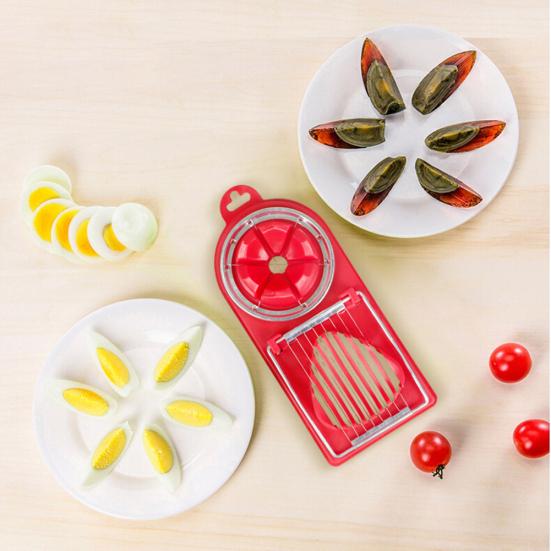 2Pcs Household 2 in 1 Hard Boiled Egg Slicer Cutter Tool Home Kitchen Supplies Sale Goods
2Pcs Household 2 in 1 Hard Boiled Egg Slicer Cutter Tool Home Kitchen Supplies Sale Goods