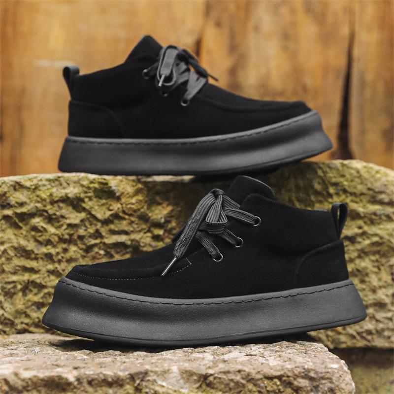 Autumn and winter retro anti-velvet thick-soled high-top board shoes men s handmade Martin boots lace-up tooling shoes casual shoes 1207-J 38 чёрный
Autumn and winter retro anti-velvet thick-soled high-top board shoes men s handmade Martin boots lace-up tooling shoes casual shoes 1207-J 38 чёрный