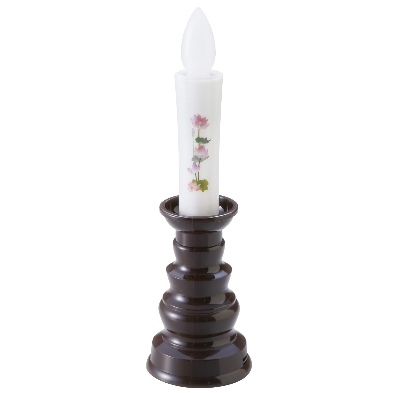 Asahi Denki Kasei ARO-3210N Safe Candle with Candlestick (Medium), Made in Japan, Brown, 5cm Diameter x 17cm Height (Flame Size Approximately 3.0cm)
Asahi Denki Kasei ARO-3210N Safe Candle with Candlestick (Medium), Made in Japan, Brown, 5cm Diameter x 17cm Height (Flame Size Approximately 3.0cm)