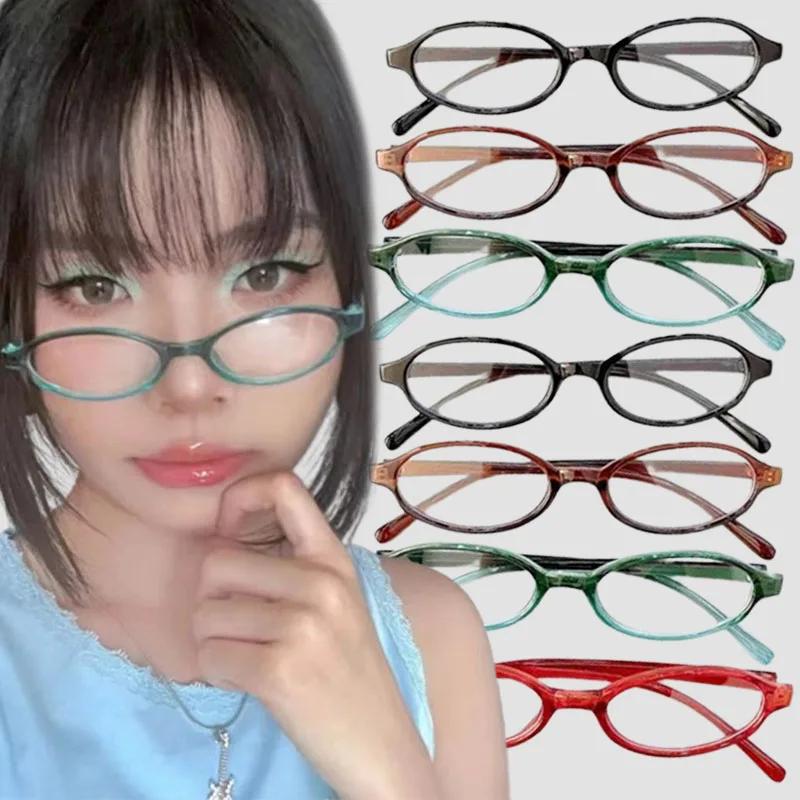 Fashion Y2K Retro Oval Women s Glasses Girls Red Green Frame Glass Eyewear Decorative Computer Anti-blue Light Blocking Eyeglasses
Fashion Y2K Retro Oval Women s Glasses Girls Red Green Frame Glass Eyewear Decorative Computer Anti-blue Light Blocking Eyeglasses