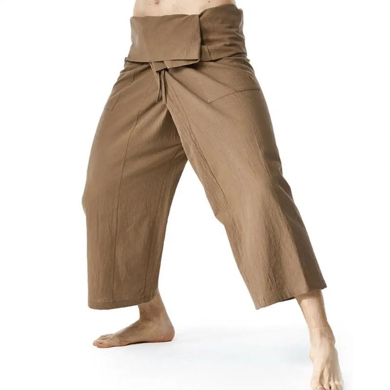 Fisherman Pants Loose Men Harem Trousers Solid Color Drawstring Wide Legs Martial Trousers Casual Pirate Pants One Size кавовий
Fisherman Pants Loose Men Harem Trousers Solid Color Drawstring Wide Legs Martial Trousers Casual Pirate Pants One Size кавовий