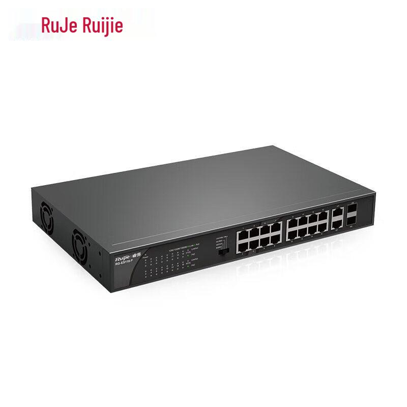 Ruijie RG-ES124 24-Port 100M Unmanaged Rackmount Switch
Ruijie RG-ES124 24-Port 100M Unmanaged Rackmount Switch