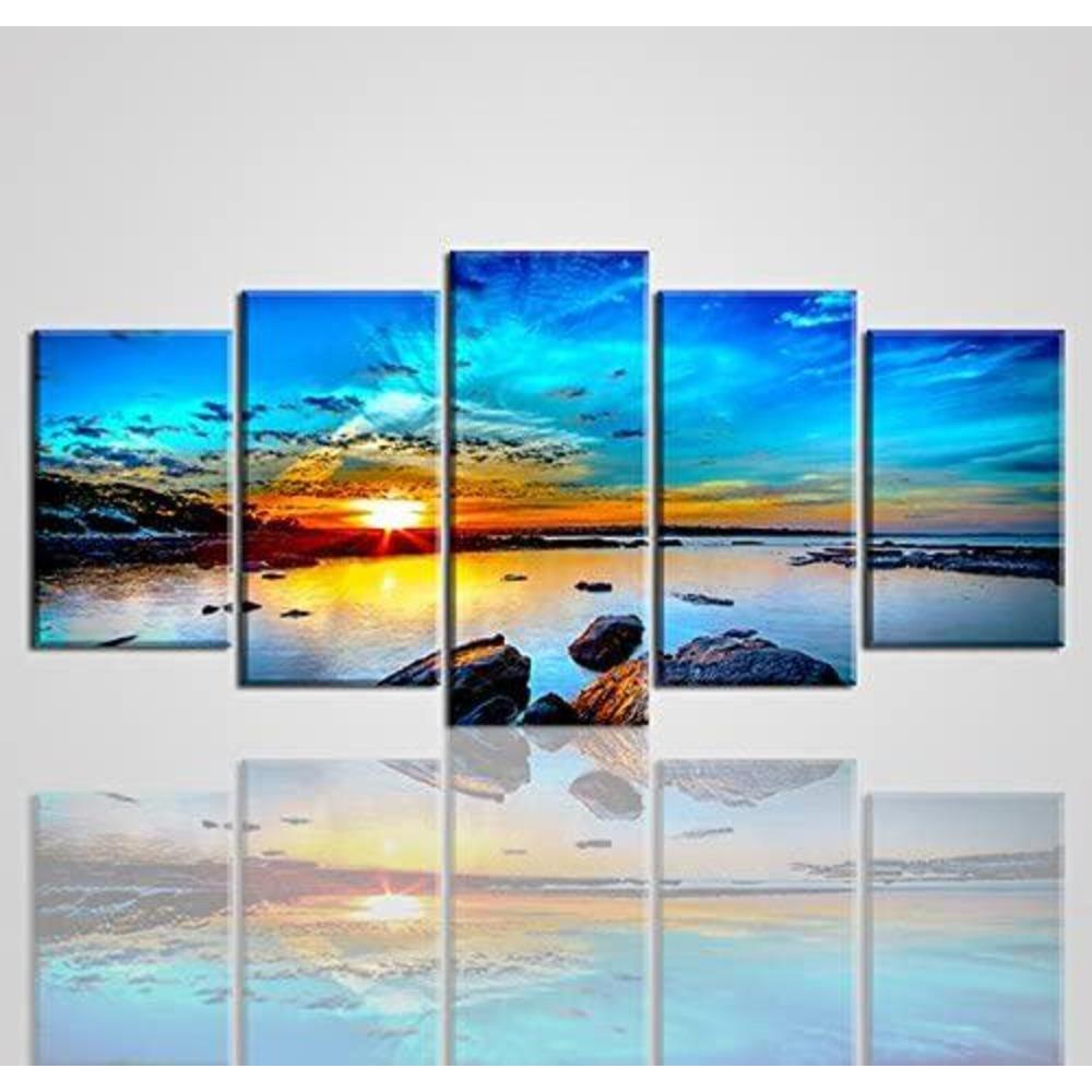 5-Panel Sunset Canvas Wall Art: Wooden , Ready to Hang 20X35 20X45 20X55CM
5-Panel Sunset Canvas Wall Art: Wooden , Ready to Hang 20X35 20X45 20X55CM