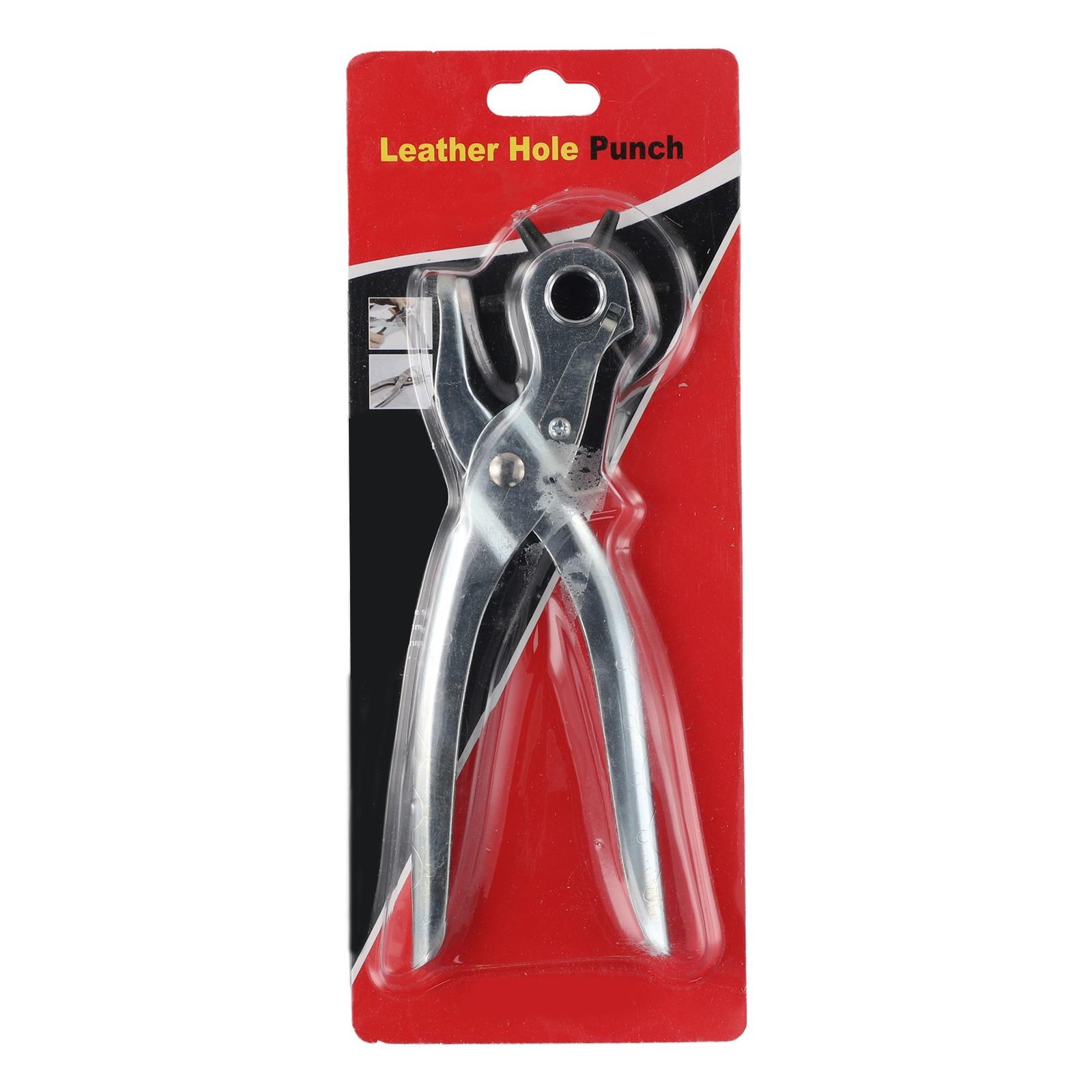 Efficient Punching Crafting Tool DIY Leather Projects Leather Punching Tool Leather Punch Pliers ABS+metal Material Silver Color China Mainland
Efficient Punching Crafting Tool DIY Leather Projects Leather Punching Tool Leather Punch Pliers ABS+metal Material Silver Color China Mainland