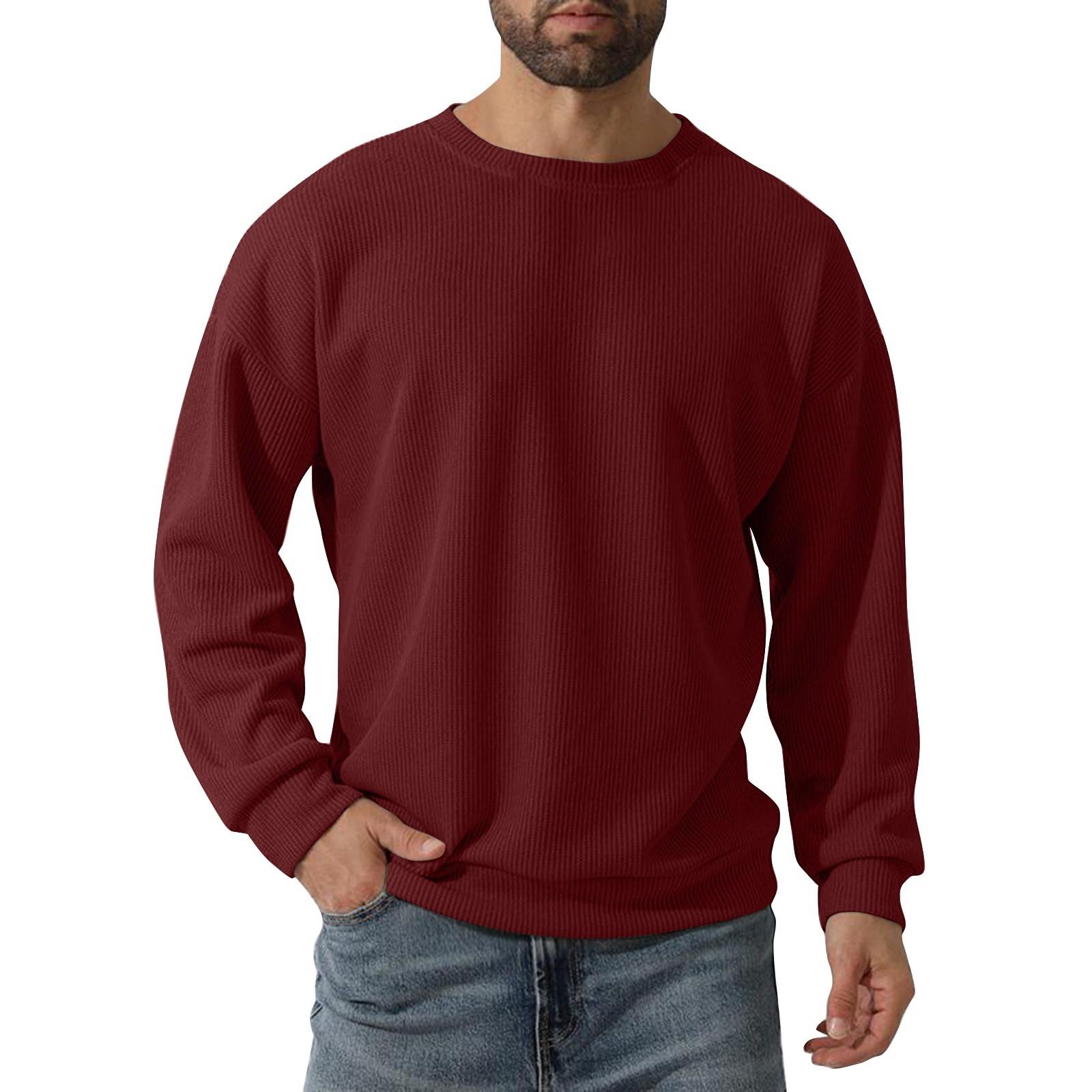 Мужская однотонная зимняя повседневная толстовка с круглым вырезом и длинным рукавом, пуловер, толстовка M красный
Мужская однотонная зимняя повседневная толстовка с круглым вырезом и длинным рукавом, пуловер, толстовка M красный